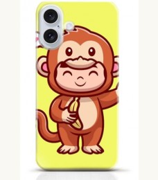 Monkey iPhone 16 Plus case Style 12