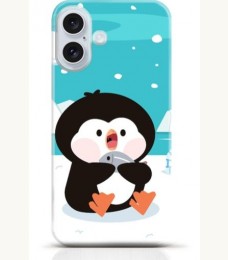 Penguin iPhone 16 case Style 10