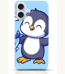 Penguin iPhone 16 Plus case Style 12