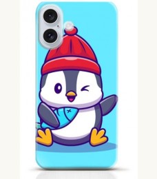 Penguin iPhone 16 Plus case Style 18