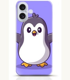 Penguin iPhone 16 Plus case Style 7