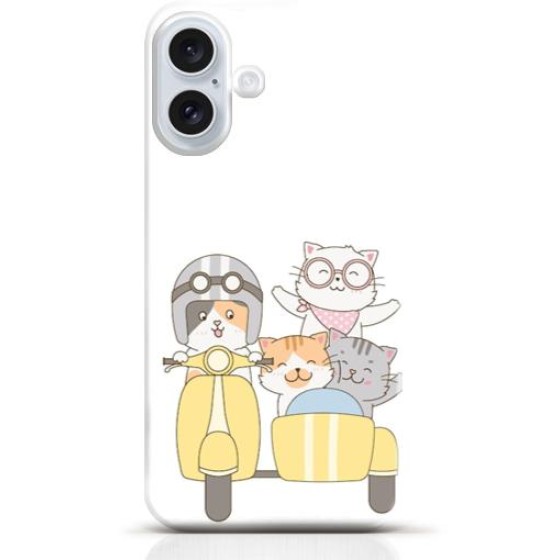 Cat iPhone 16 Plus case Style 16