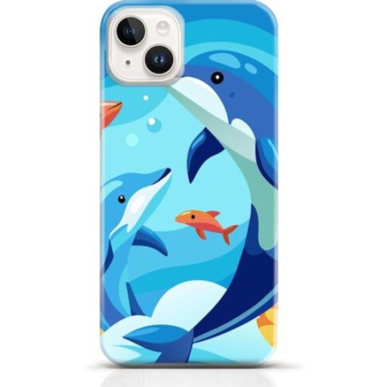 Dolphin iPhone 15 case Style 8
