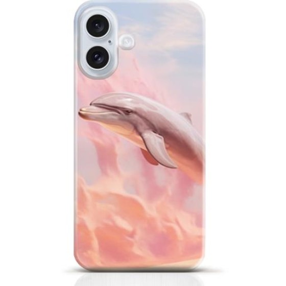 Dolphin iPhone 16 case Style 12