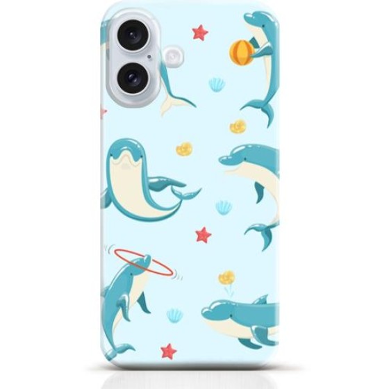 Dolphin iPhone 16 case Style 15