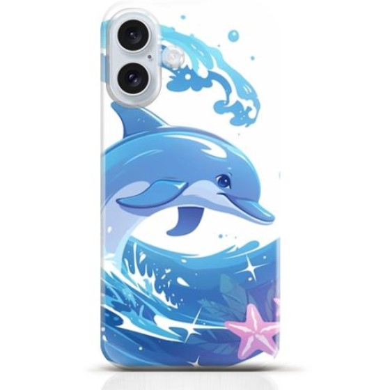 Dolphin iPhone 16 case Style 16