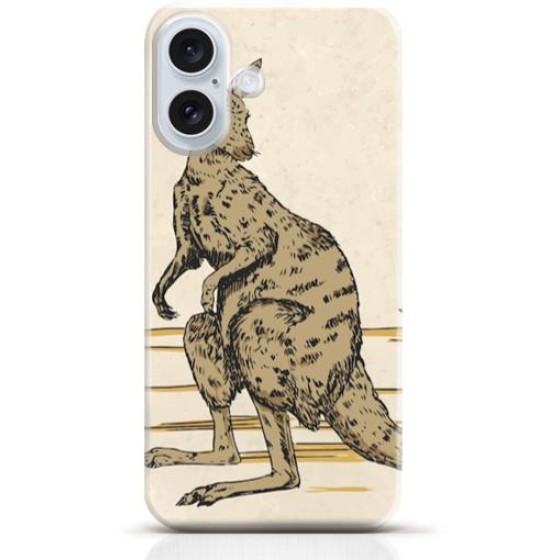 Kangaroo iPhone 16 Plus case Style 24
