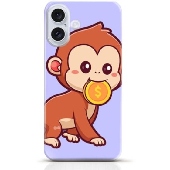 Monkey iPhone 16 case Style 14