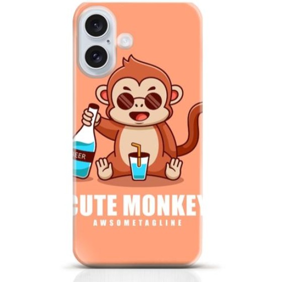Monkey iPhone 16 Plus case Style 20
