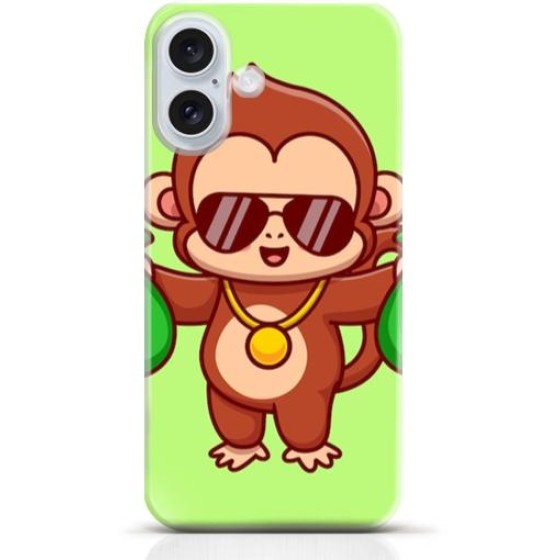 Monkey iPhone 16 Plus case Style 6