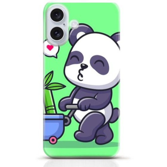 Panda iPhone 16 Plus case Style 15