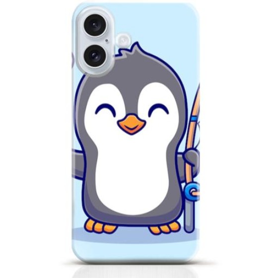Penguin iPhone 16 case Style 19