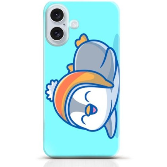 Penguin iPhone 16 Plus case Style 11