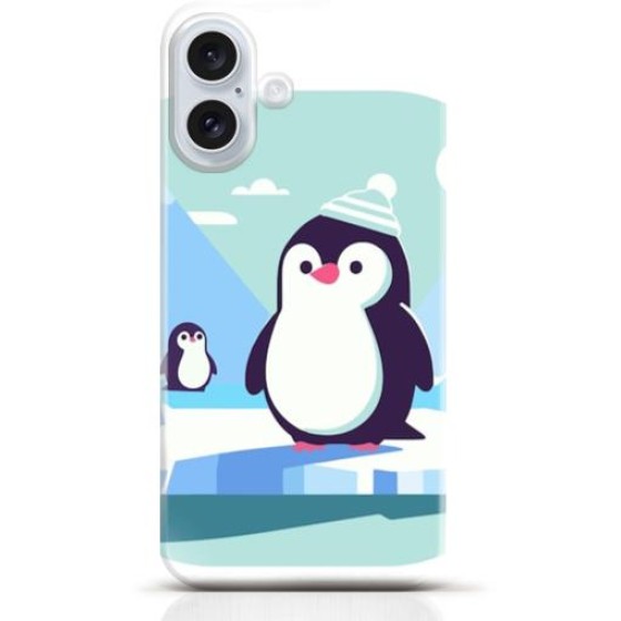 Penguin iPhone 16 Plus case Style 2