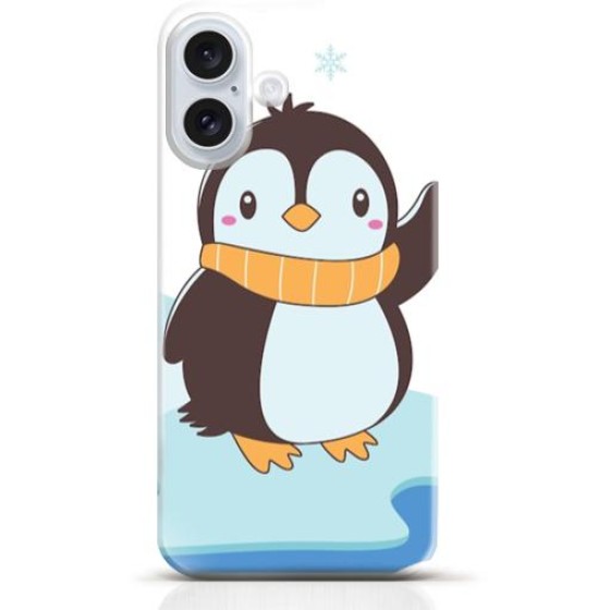 Penguin iPhone 16 Plus case Style 8